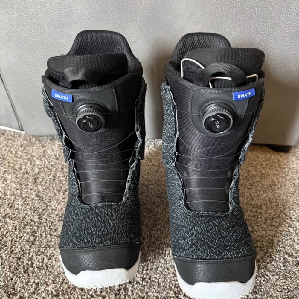 Burton Black and Gray Men's Snowboard Boots